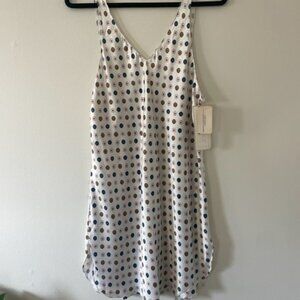 Vintage Patterned Mini Silk Dress